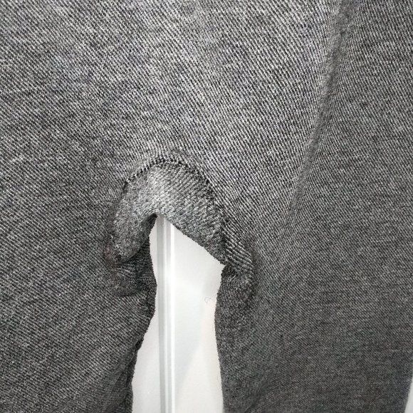 Thick dark gray fleece lined leggings warm - Picture 6 of 11